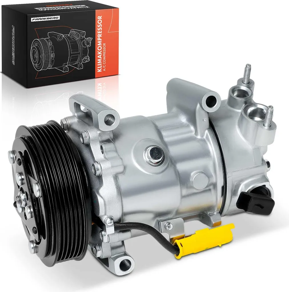 Compresseur de Clim avec Poulie 6 Nervures pour Citroën C3 II et C4