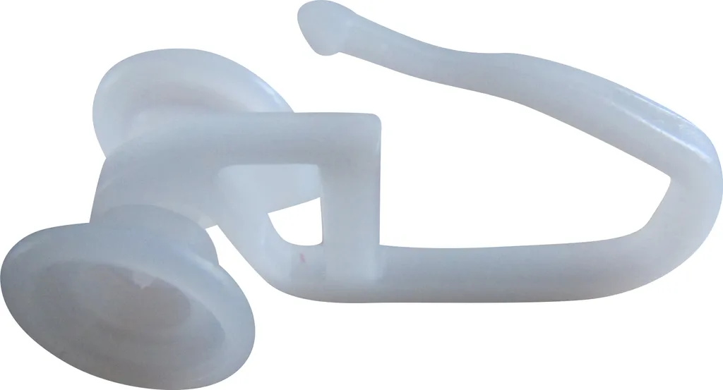 Roulettes de Rideau Rail en U Blanc 11 mm - Glissement Fluide 1000x
