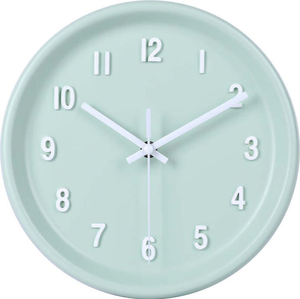 SensaHome Wanduhr Oslo – Modernes skandinavisches Design – Runde Uhr – Ø25 cm – Türkis