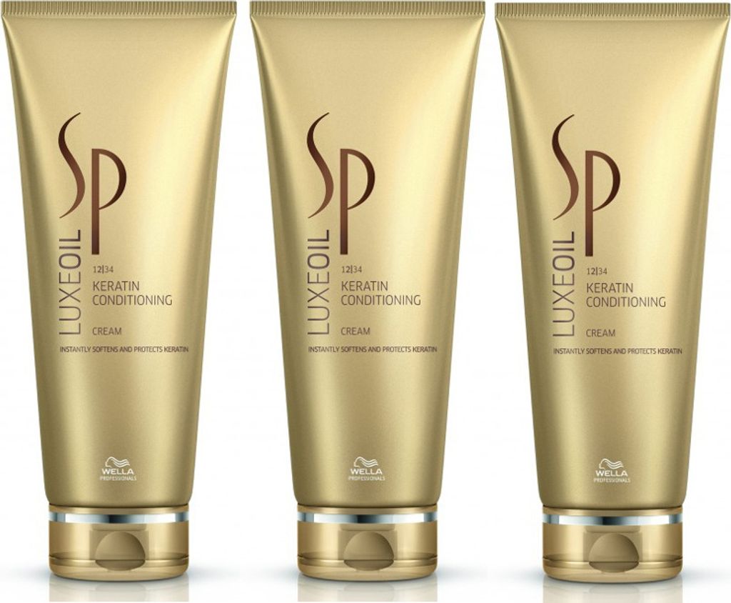 Wella Sp Luxe Oil Keratin Conditioning Creme 3x200ml
