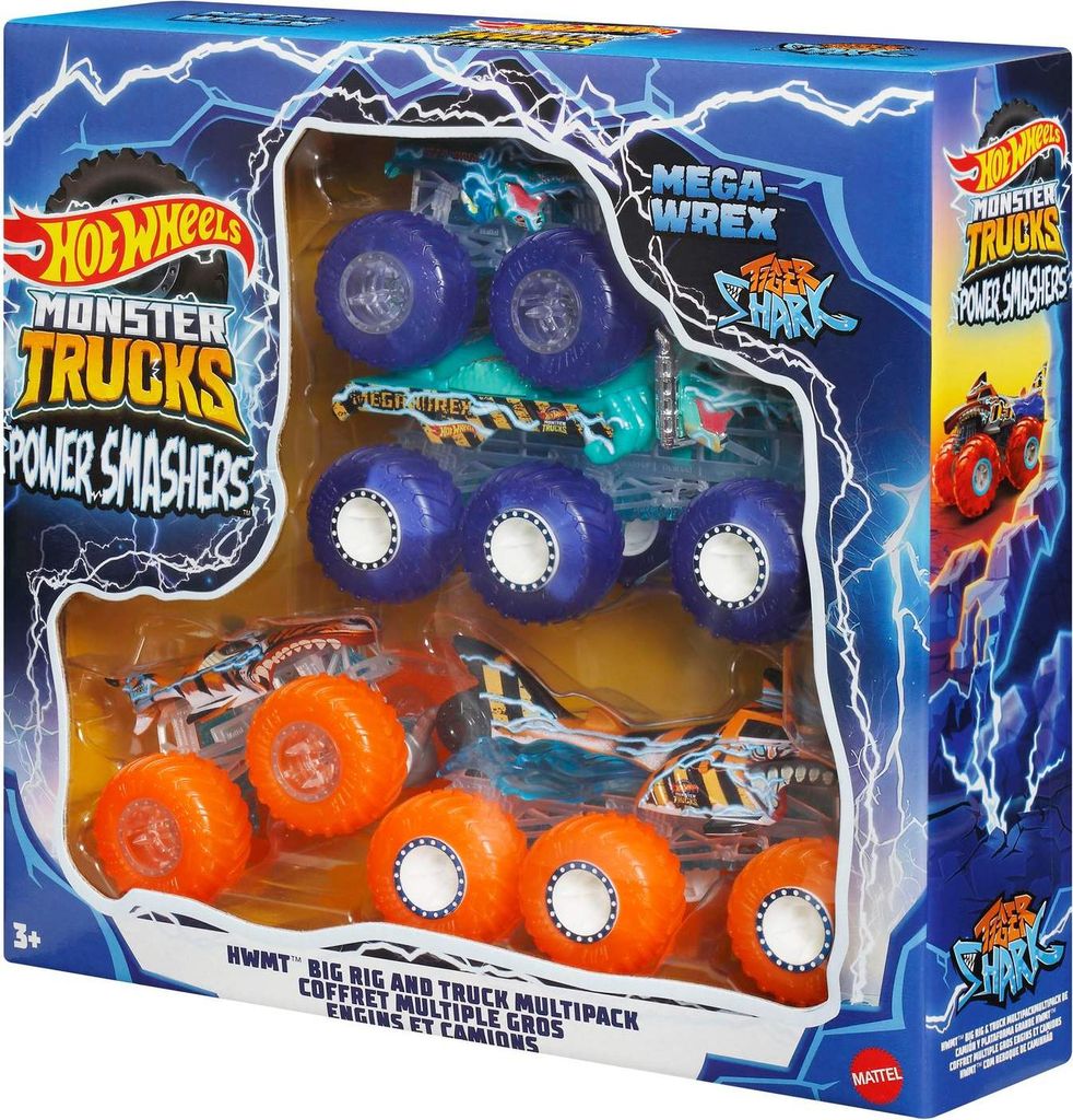 Hot Wheels Monster Trucks Power Smashers Multipack Obrázek produktu 
