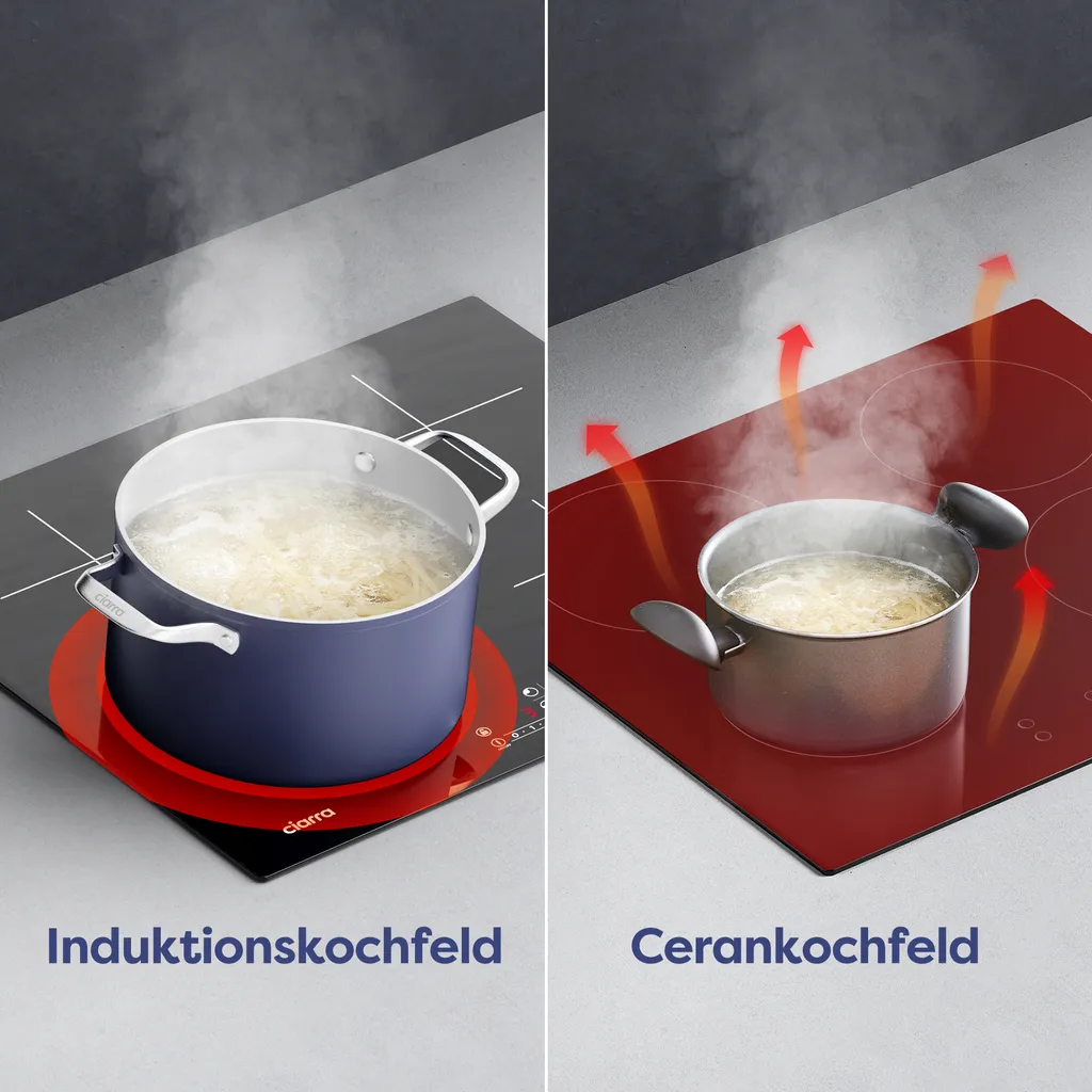 Table de Cuisson Induction 60 cm Booster Puissance 7200W CIARRA VM4BBIH