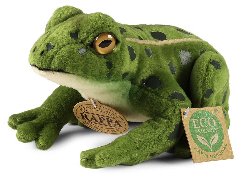 Rappa Plüschfrosch umweltfreundliches Kuscheltier 19 cm Produktbild 