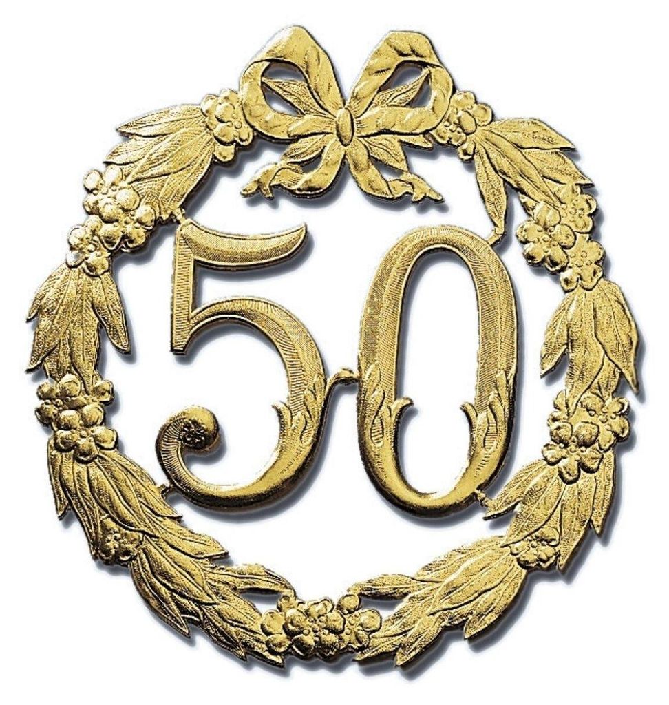Jubiläums-Zahl 24Cmd 50 Gold 1234 Produktbild 