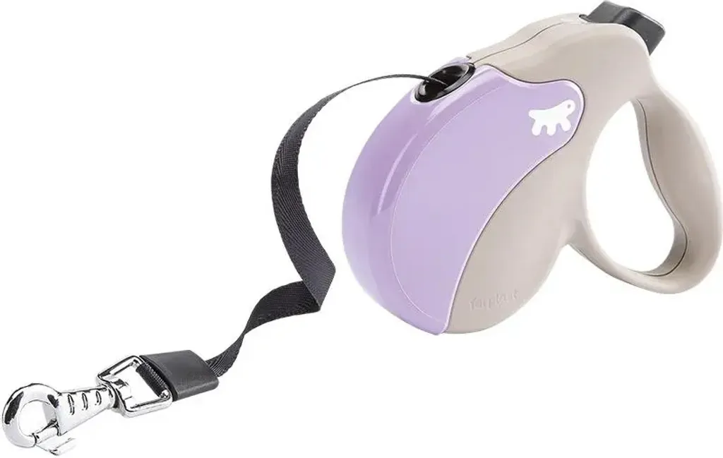 Laisse de Promenade Ferplast Amigo L 5m Ruban pour Grands Chiens Beige