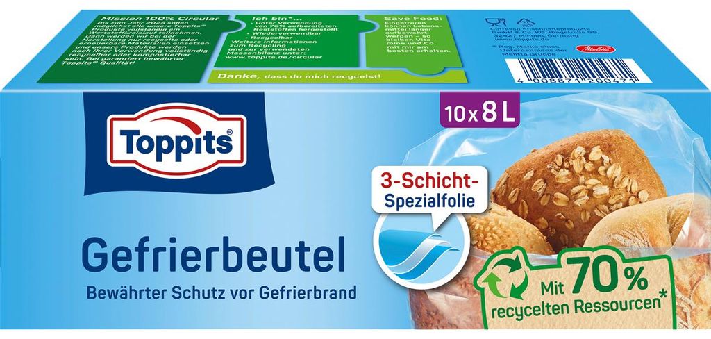 MELITTA Gefrierbeutel 8l Pack Obrázek produktu 