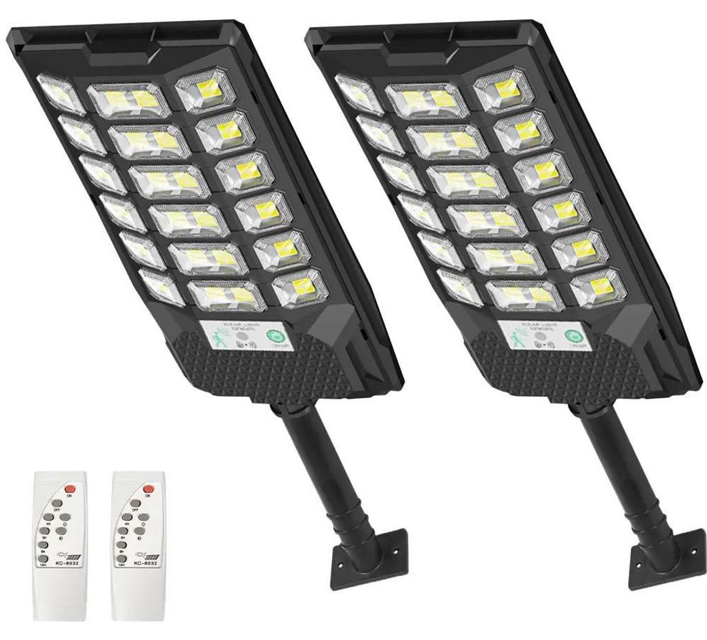 Lampade solari per esterni - Set di 2 luci stradali a LED Immagine del prodotto 