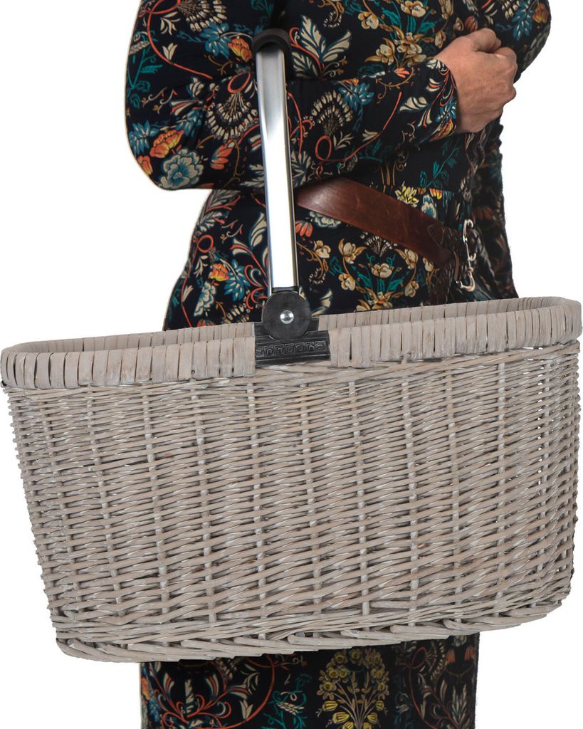 Weiden Einkaufskorb anndora im shabby style leicht kreidig Produktbild 1
