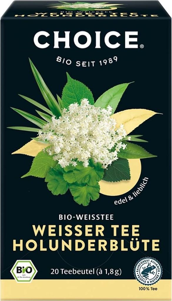 CHOICE - Weißer Tee HolunderblüteTee - 36g Produktbild 