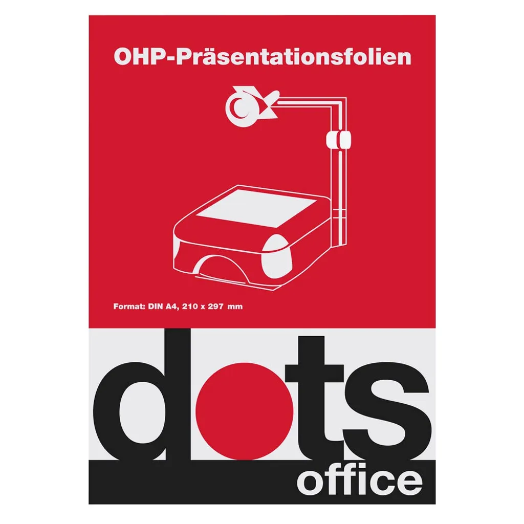 Dots Ohp-Folien A4 50St Inkjet DOTSOHPINKS Films transparents haute qualité