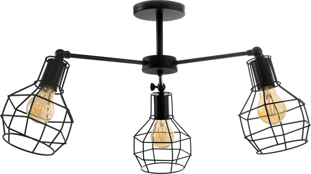 Lampada tooLight App734-3C Black: Lampadario 3 Luci Industriale Nero