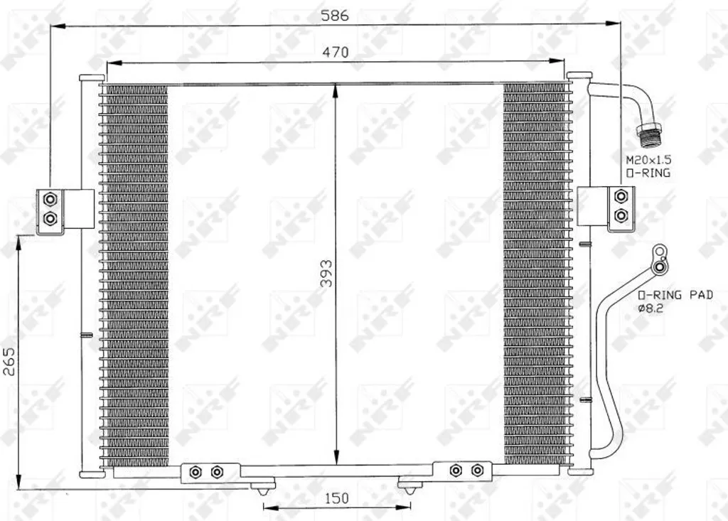 Réparer fuite clim Kia Sportage K00 avec le condenseur NRF 35399 OE