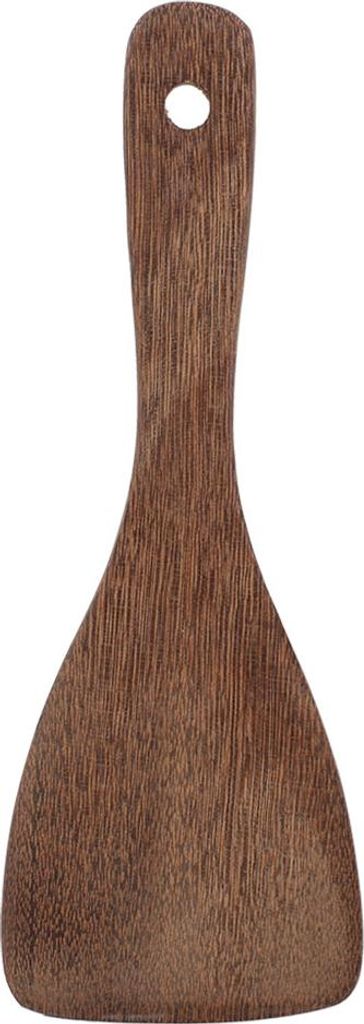 1 Stück Küchenhelfer, Spatel aus Holz, Reiswender (abgeschrägt), 22 x 7,5 cm
