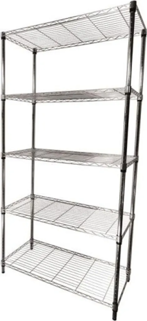 Scaffale Design Industriale HENDI 5 Ripiani 91x45x183cm Acciaio Cromato - 15