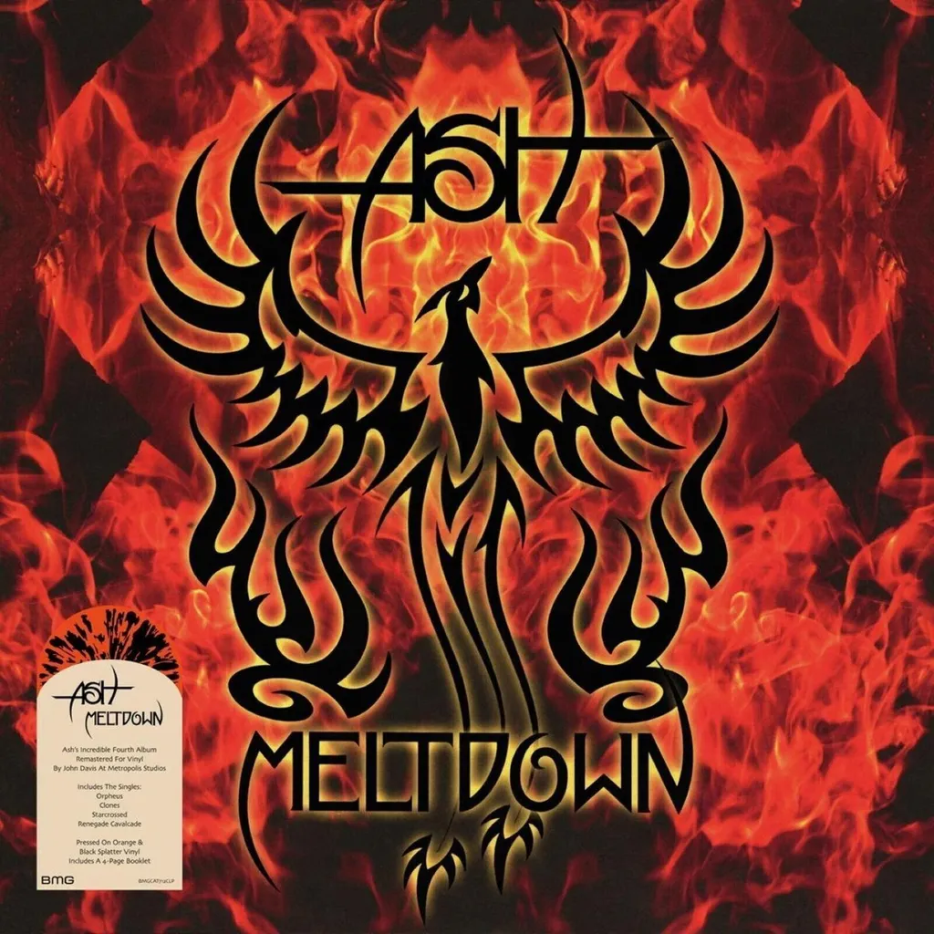 Vinyle Ash Meltdown Remasterisé pour Platine Hifi Rock Splatter Orange