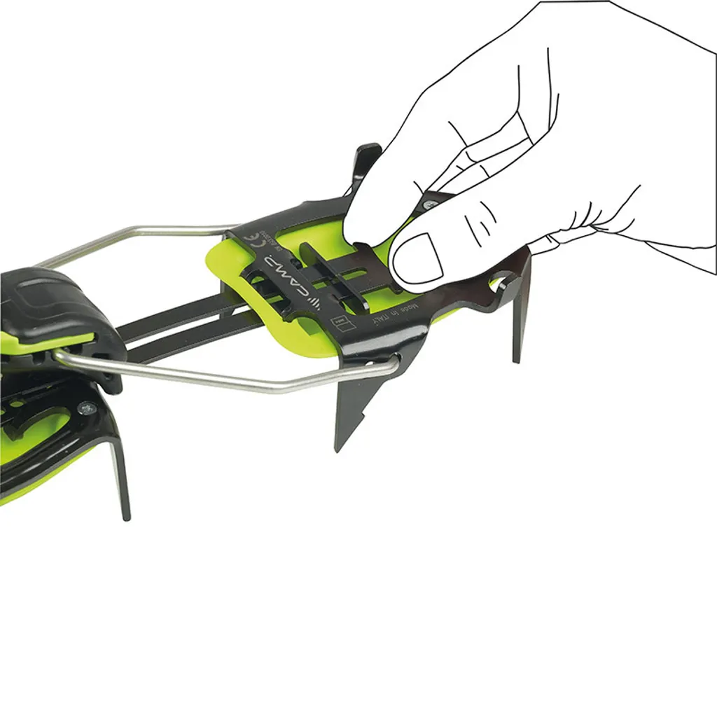 Crampons CAMP Ascent avec Fixation Universelle Auto et Semi-Automatique
