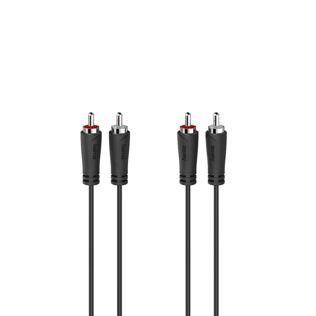 Cavo Audio RCA Hama 3m Nero: Organizza il tuo Spazio Musicale
