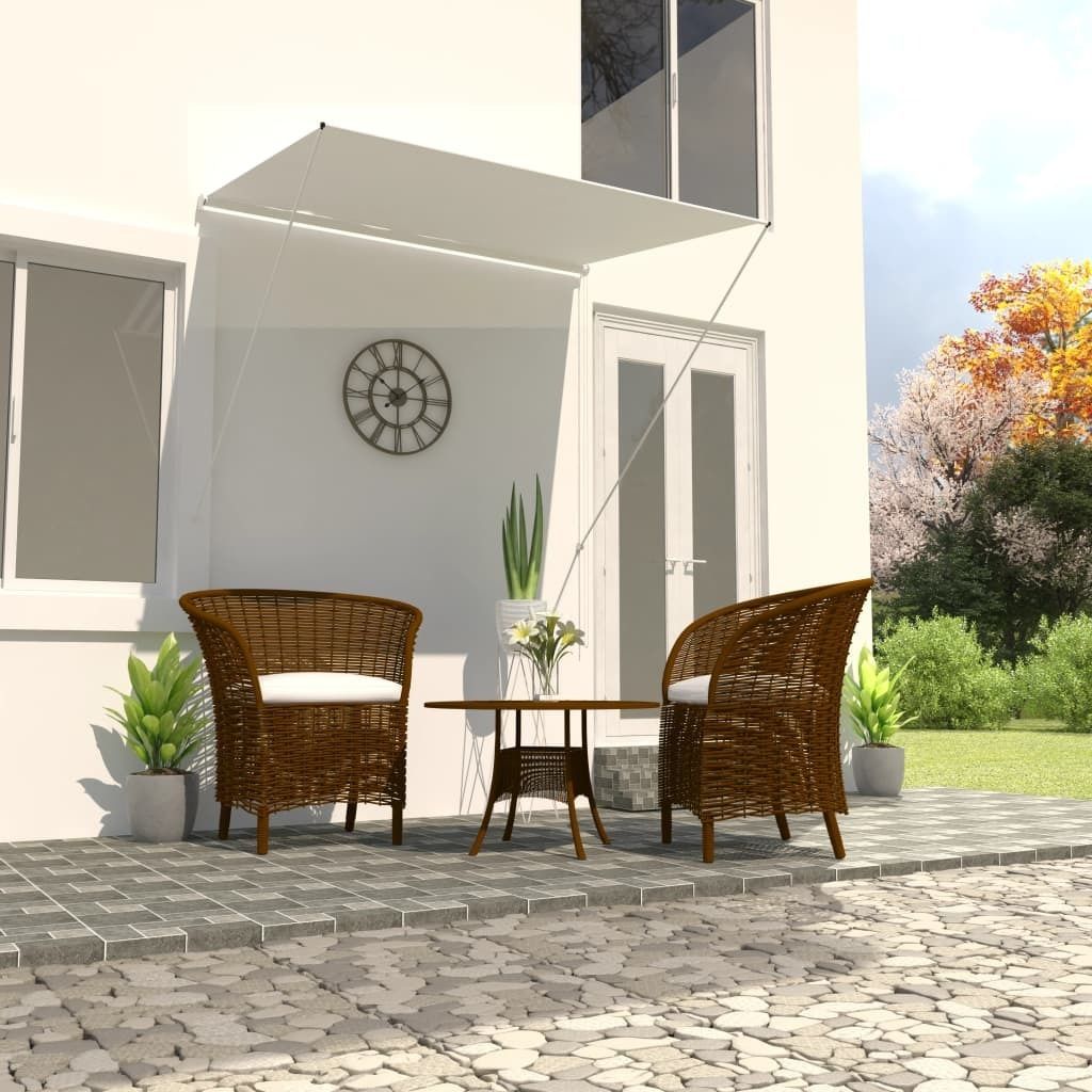 Cloris Designermöbel Einziehbare Markise 150×150 cm Creme 2024 Neu