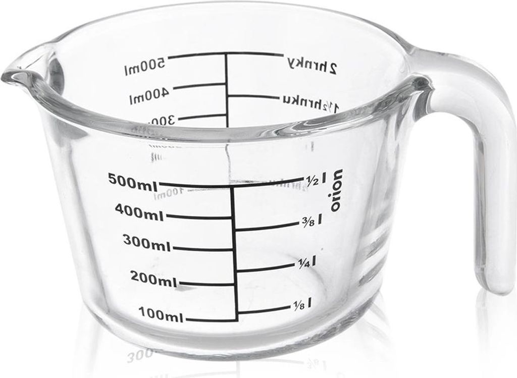 Messbecher aus Glas, 500 ml, Borosilikatglas, hitzebeständig
