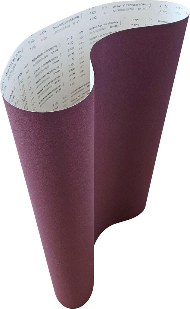 Bohr Schleifband DiamantflexProfessional 1370x1900mm - Schleifmittel für Holz, Aluminiumoxid, E/F-Papier, antistatisch, Korn 60, 12 Stück