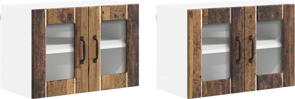 Küchenschrank 2 pcs Altholz 60 x 31 x 40 cm Holzwerkstoff