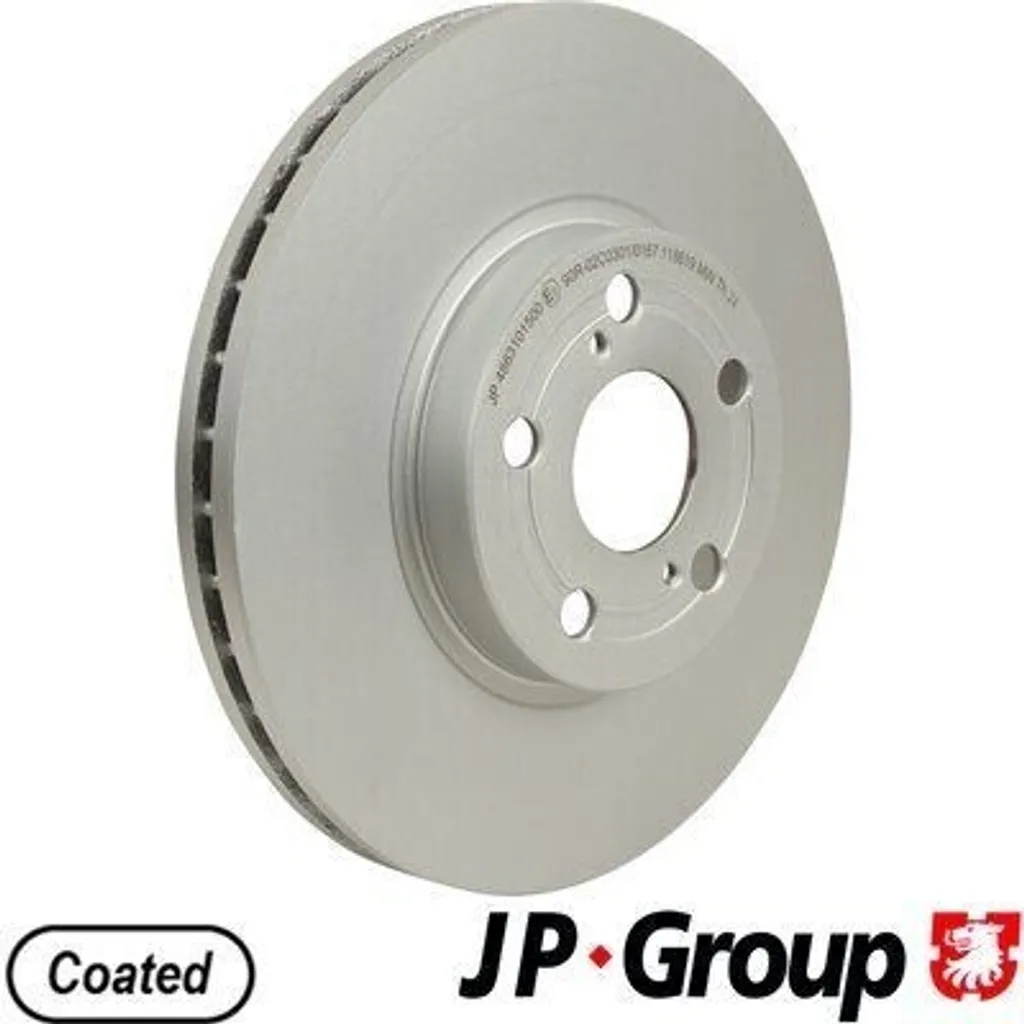 Disque de frein JP GROUP 4863101500 pour Avensis T25 - OE 4351205040