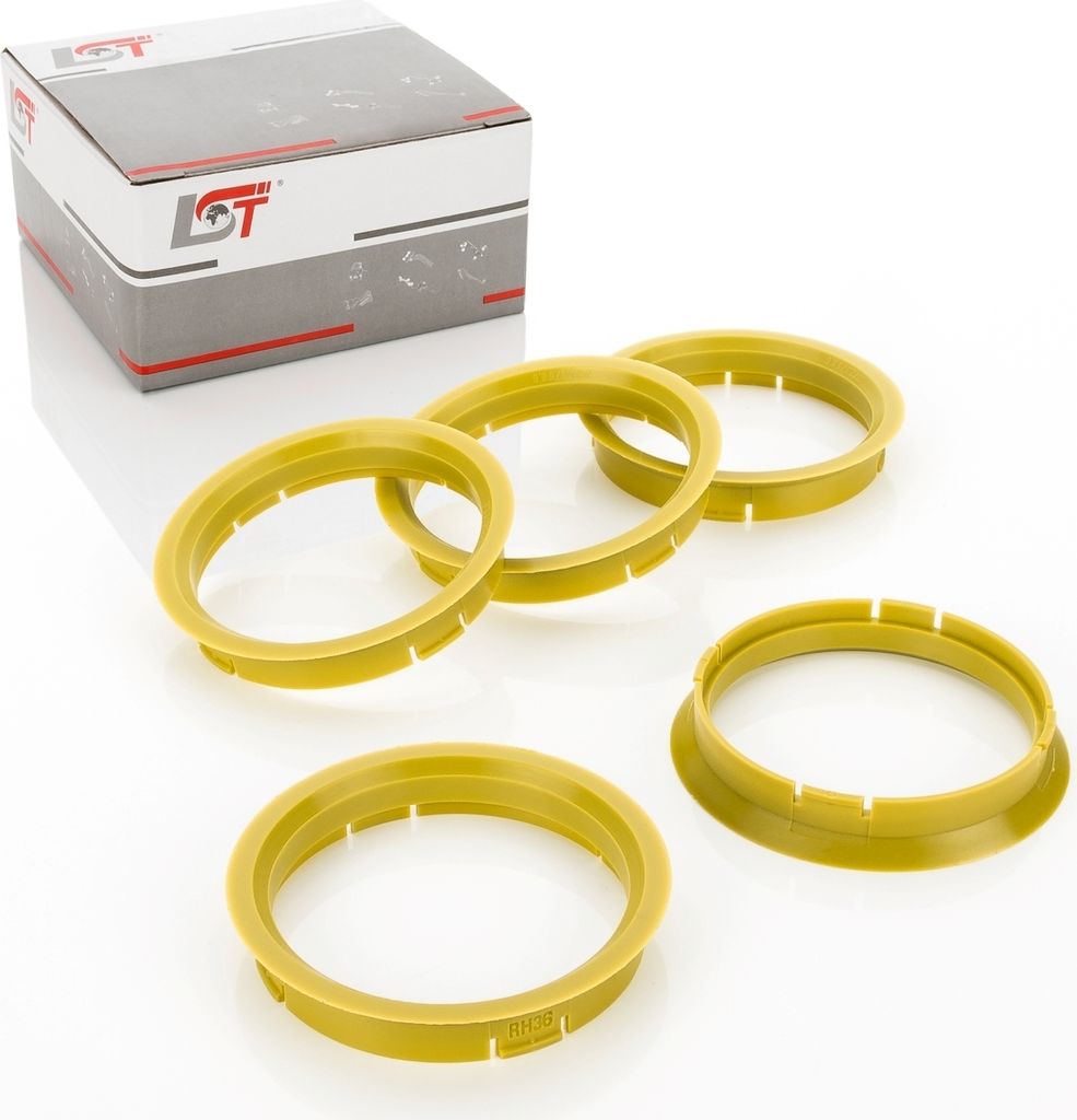 5 DISTANZRINGE FÜR ALUFELGEN - Ø 72,5 mm - Ø 66,6 mm