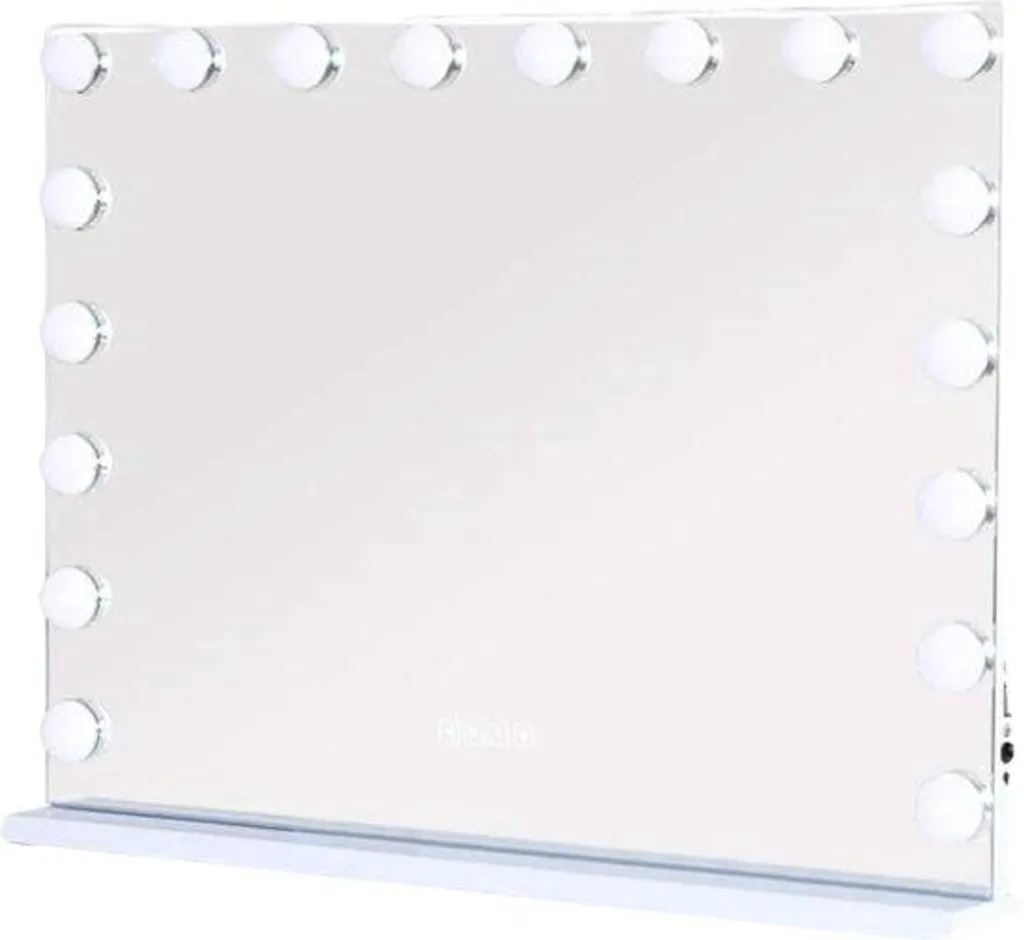 Miroir de Maquillage Hollywood Bluetooth avec 18 LED et Loupe 10x
