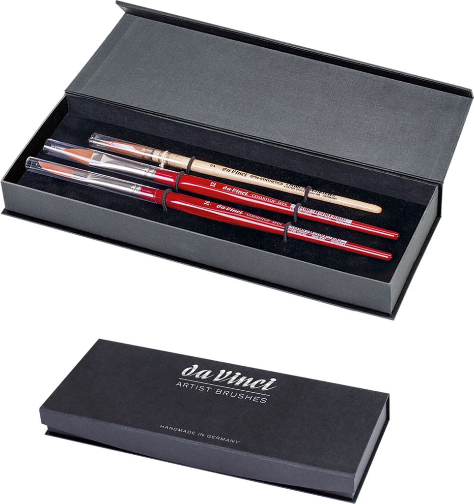 da Vinci 4252 Aquarellpinsel-Set in hochwertiger Geschenkbox mit Magnetverschlus