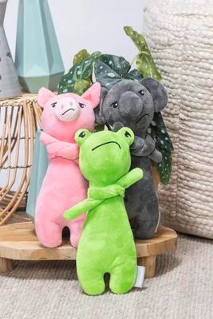 Beeztees Peluche Cane Koala Grigio 30,5cm: Gioco Senza Squeaker - 4