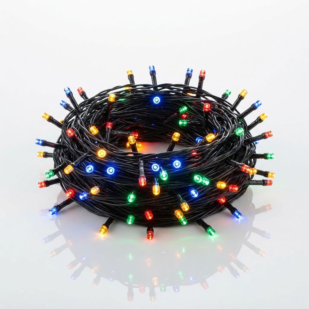 LED Weihnachts Lichterkette bunt - 80 LED / 9 m - Deko Produktbild 