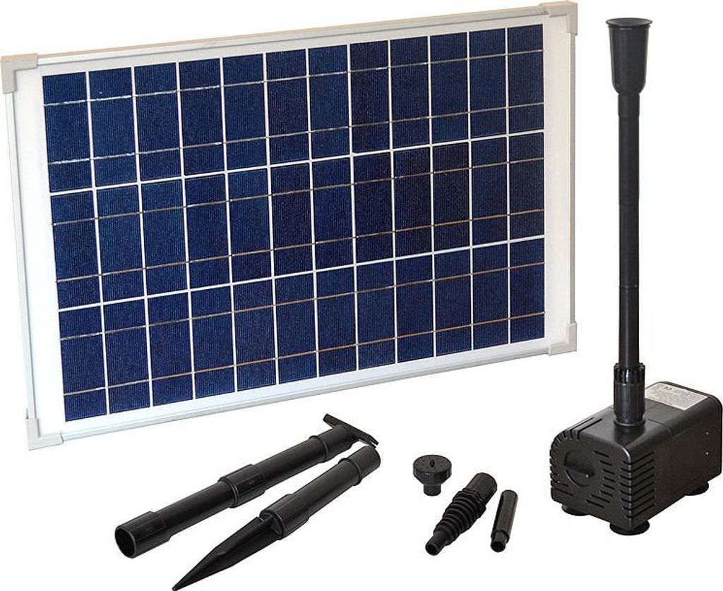 Heissner Solar-Teichpumpen-Set 1000l/h Produktbild 