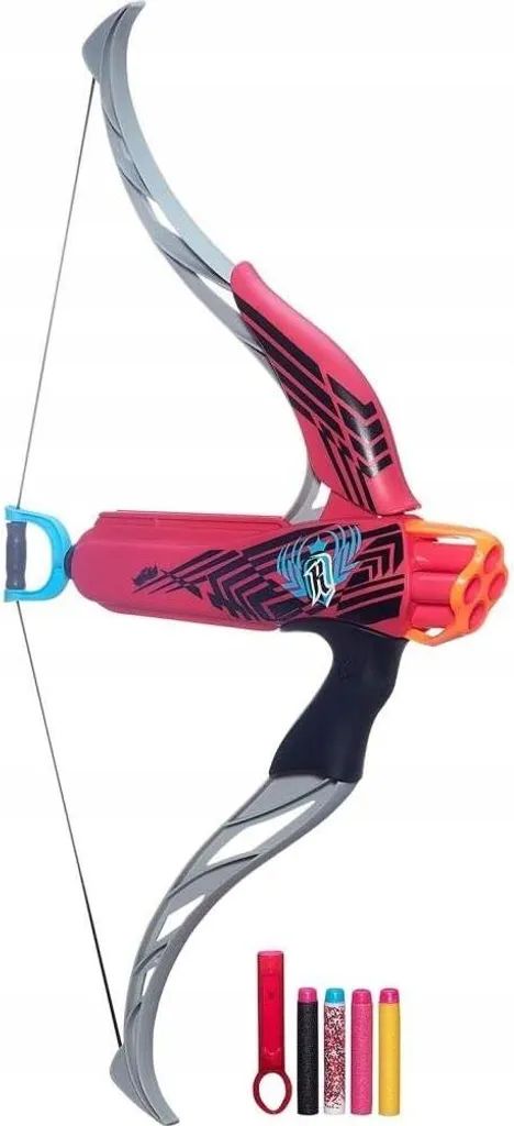 Blaster Nerf Rebelle arbalète de tir sécurisée sans danger rose et noir