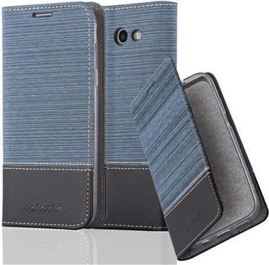 Cadorabo Hülle für Samsung Galaxy J5 2017 US Version Schutzhülle in Blau Handy Hülle Etui Book Case Cover