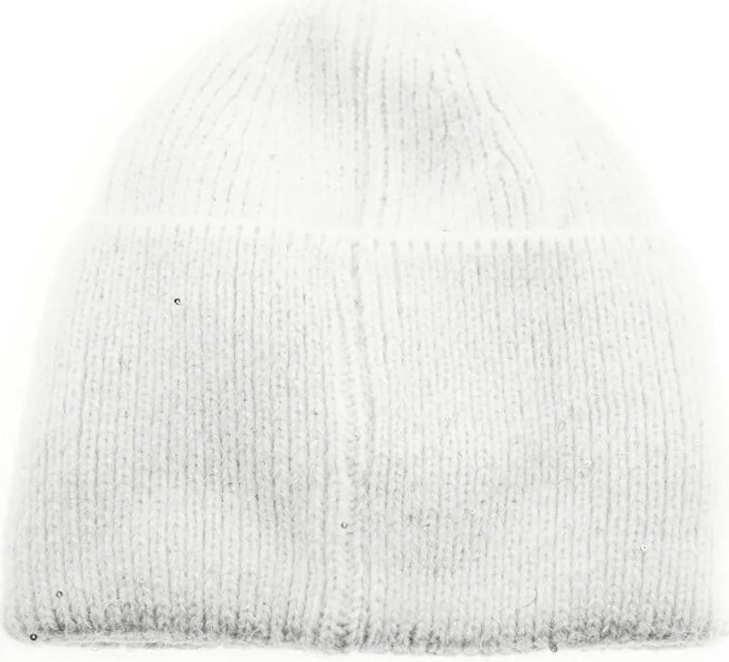 Cappello invernale ricamato ideale per le giornate fredde con fodera interna da donna Taglia unica Bianco