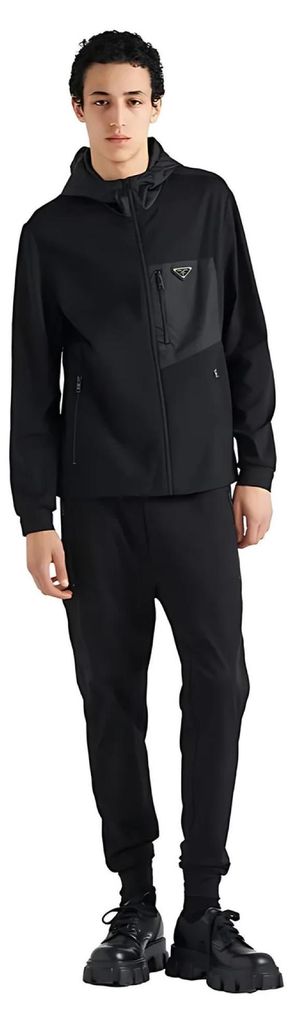 Prada Hose Baumwolle Re Nylon Schwarz Herren