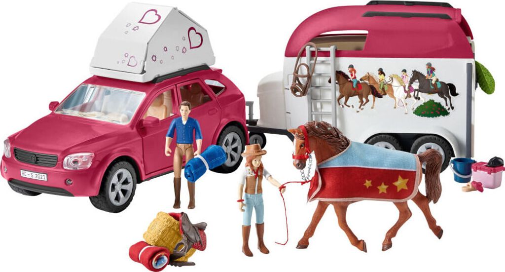 Schleich 42535 Dobrodružné auto s prívesom a koňom Obrázok produktu 16