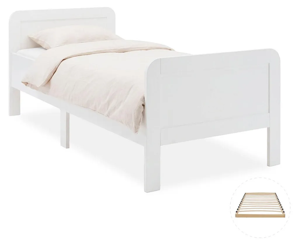 Lit Senior 90x200 Blanc : Fini les Maux de Dos avec la Hauteur Surélevée