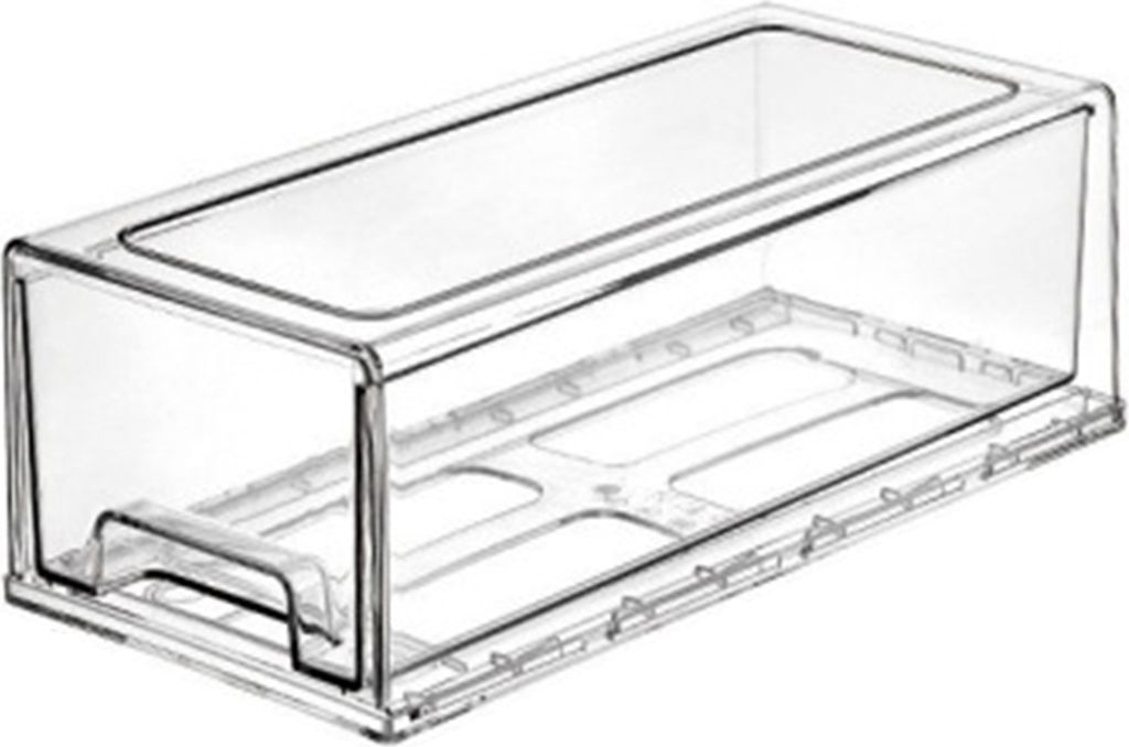 Kühlschrank-Aufbewahrungsbox für Lebensmittel, BPA-frei, lebensmittelecht, leicht zu reinigen, transparentes Design, Kühlschrank-Organizer für ...
