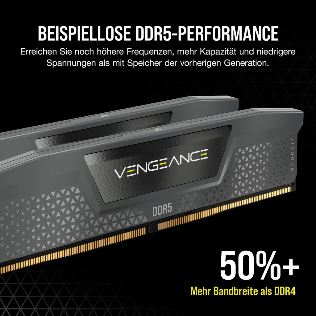 Corsair Vengeance DDR5-4800 Mhz 16GB×2 Corsair Vengeance , 32 GB, 2 x 16 GB, DDR5, 4800 MHz,