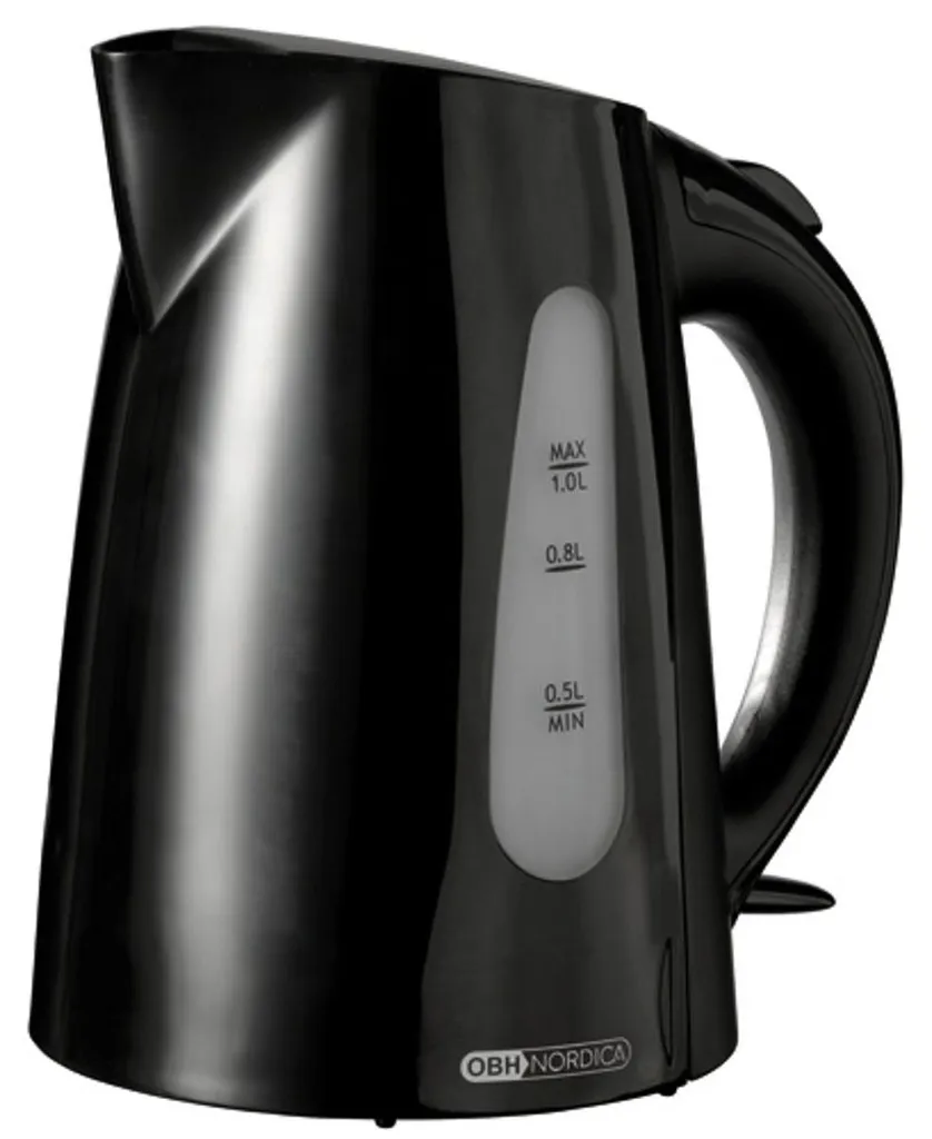Bouilloire NEMO 6451 noire 1,0l anti-calcaire pour une eau pure et saine