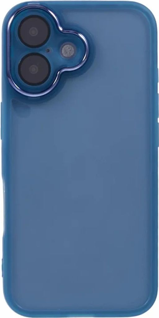 Hülle für Apple iPhone 16 Plus - Phonesta Translucia Semi-Transparent Back Cover mit Kameraschutz - Transparent/Blau