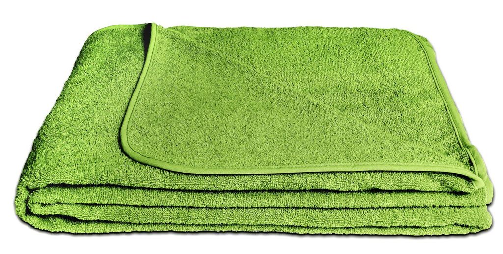 KiGATEX Frottee-Decke 150x200 cm – 100 % Baumwolle, Sommerdecke & Tagesdecke – , waschbar, weich & atmungsaktiv – Farbe: Lemon