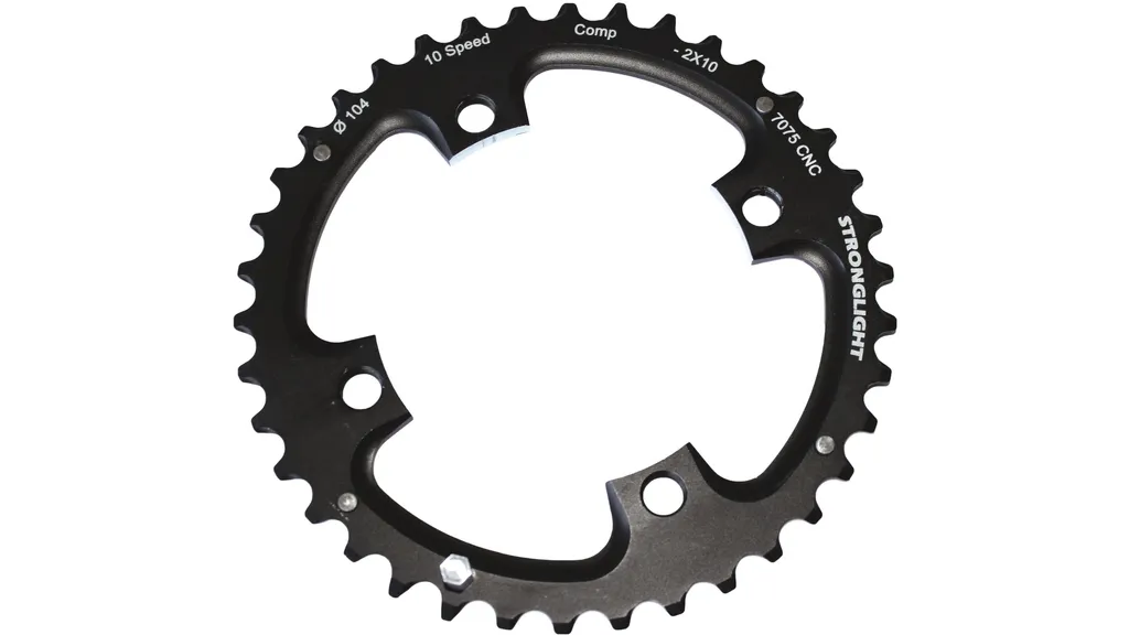 Plateau Stronglight 40 dents 104mm noir rigide et léger pour 10 vitesses