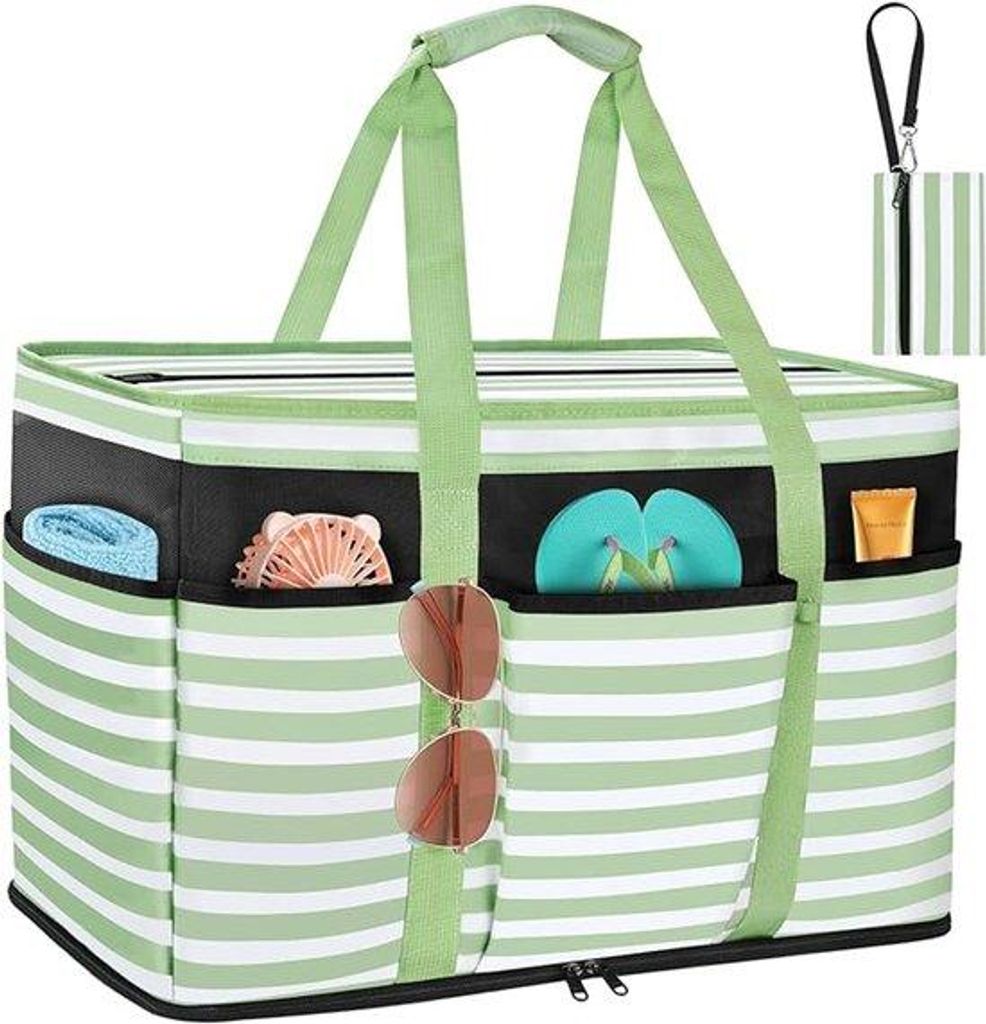 Grosse Reisetasche für Frauen, wasserabweisend und faltenfähig, große Tragetasche für Strand und Reisen