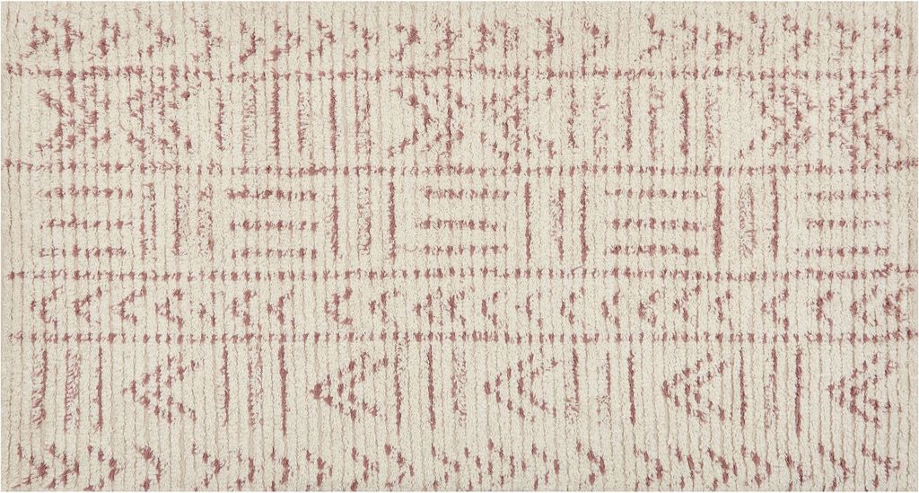 BELIANI Teppich Beige und Rosa Baumwolle Rechteckig 80 x Produktbild 