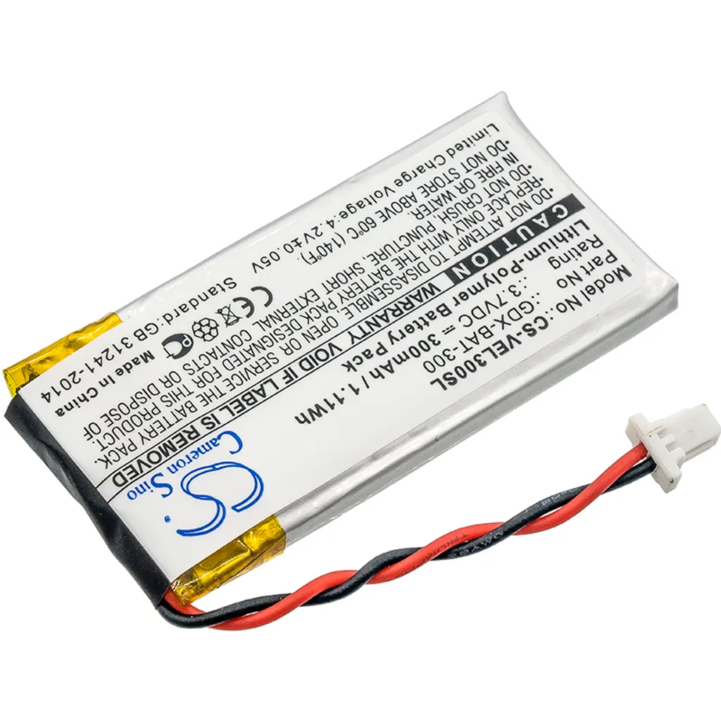 Batteria TECHTEK Compatibile Vernier Go Direct 300mAh - Ricambio Sicuro