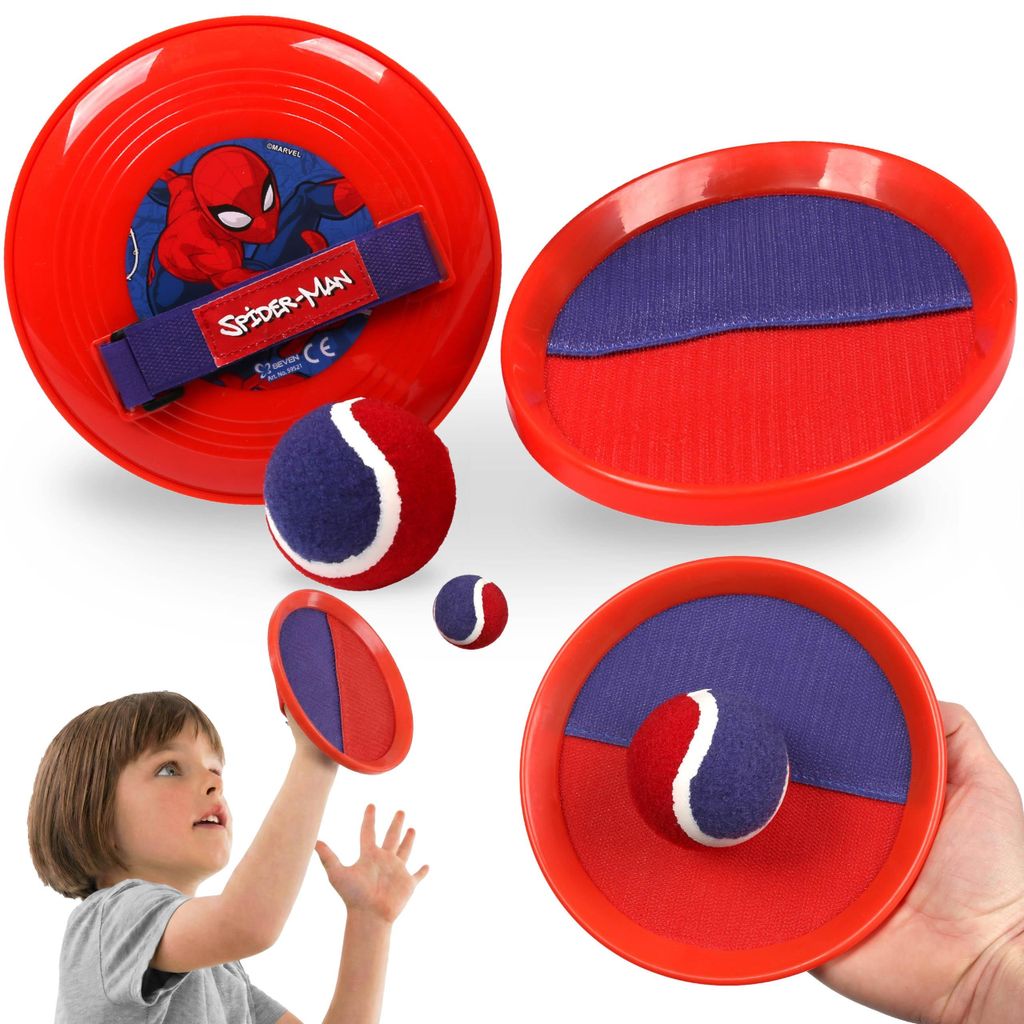MARVEL Spider-Man Catch-Ball Set, Wurf- und Fangspiel mit Produktbild 