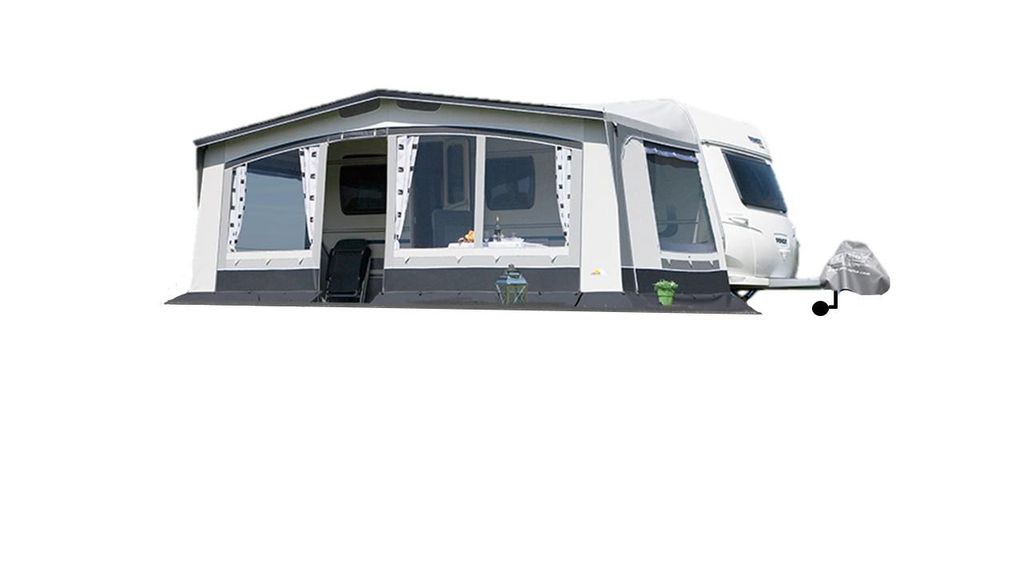 DWT Wohnwagen Vorzelt Trend II 240 tiefe Gr. 16 (Umlaufmaß 1001-1030 cm) - Saisonvorzelt für Wohnwagen - Saisoncamping-Zelt
