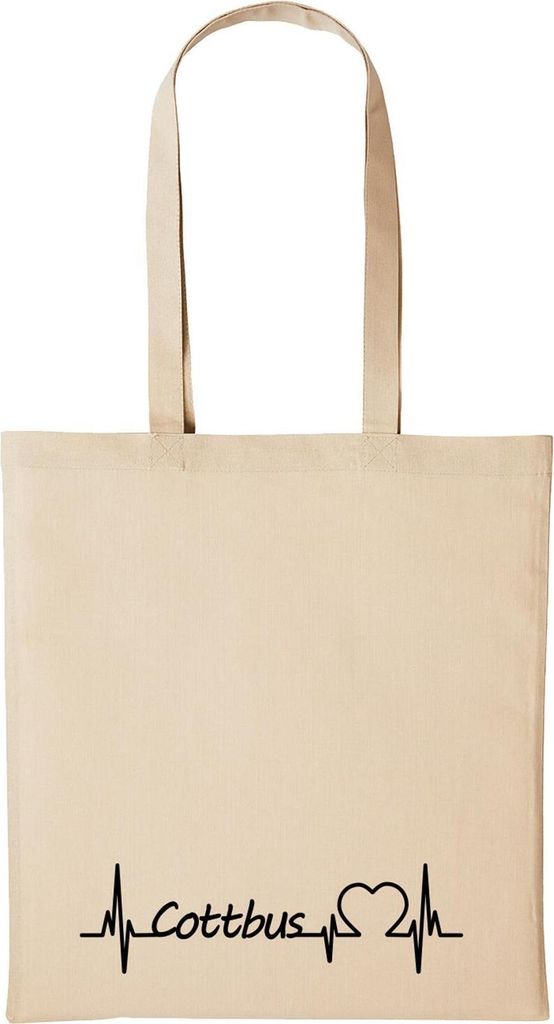 Huuraa Baumwollbeutel Cottbus Geschenk Einkaufstasche Natural 10 Liter Baumwolle Cottbus Accessoire